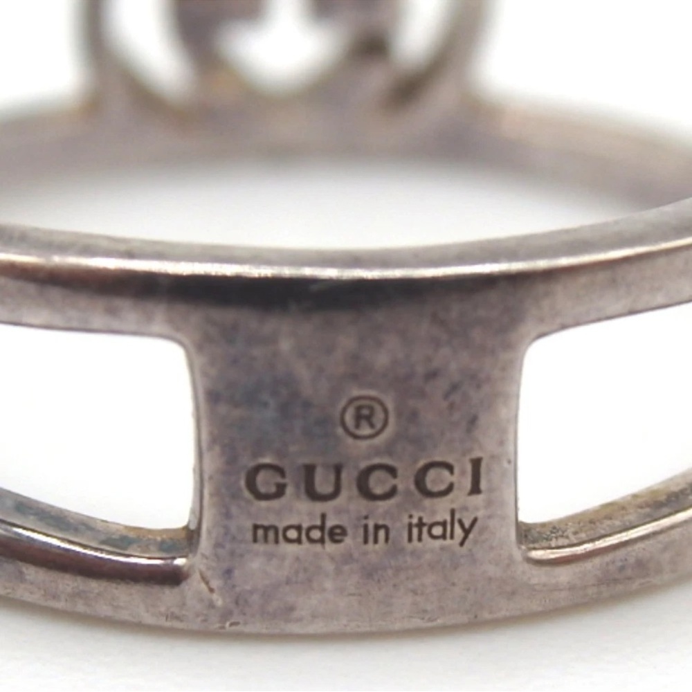 Authentic Gucci Interlocking G Ring Ag925 [Used] - image 6